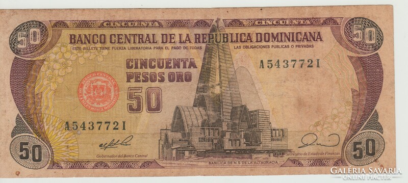 Dominica 50 pesos 1990