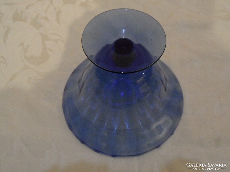 Blue glass base bowl, offering