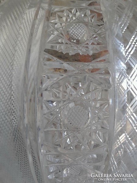 Beautiful spherical crystal vase