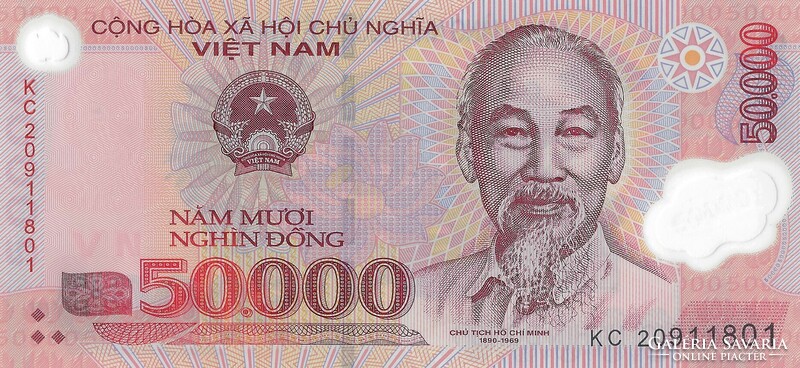 Vietnam 50,000 dong, 2020, unc banknote