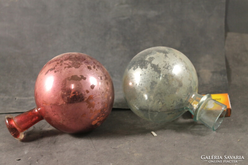 Antik rátétes nyakú foncsol gömb üvegek 499