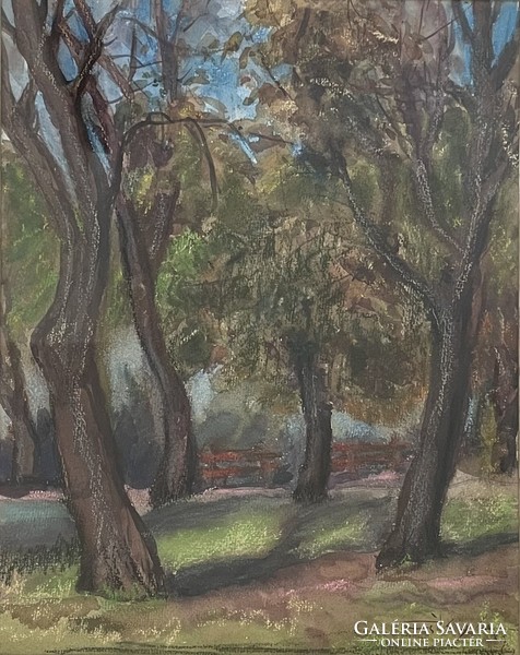 Original pastel painting by András Csiky (1894-1971) 54 x 46 cm