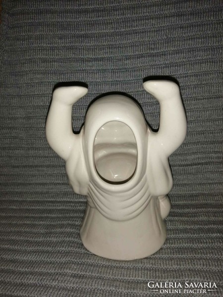 Porcelán nevető buddha figura 19 cm (2)