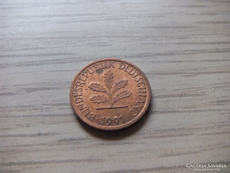 1   Pfennig   1991   (  F  )  Németország