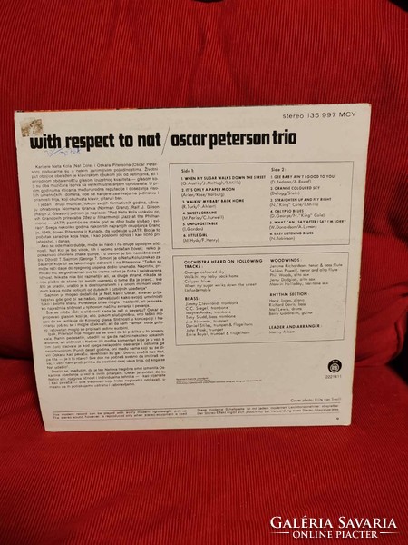 Oscar Peterson Jazz Lemez LP Vinyl