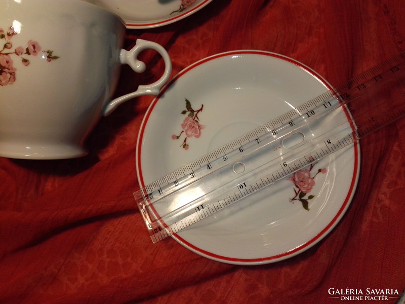 Porcelain tea cup saucer with plate...4 Pcs.