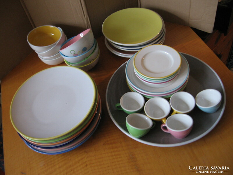 Colorful ceramic set for adults and children