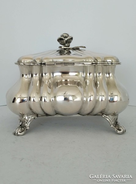 Silver sugar box