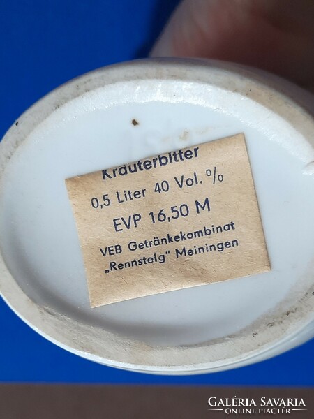 German porcelain liquor bottle