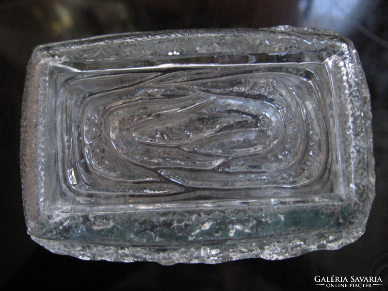 Retro Oberglas jégüveg váza
