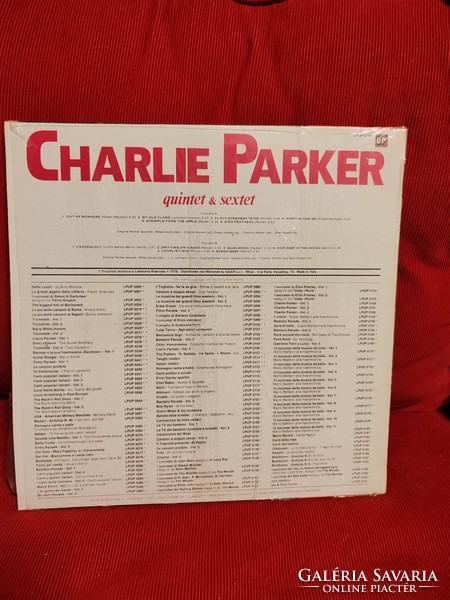 Charlie Parker Jazz LP Balelit Lemez Vinyl
