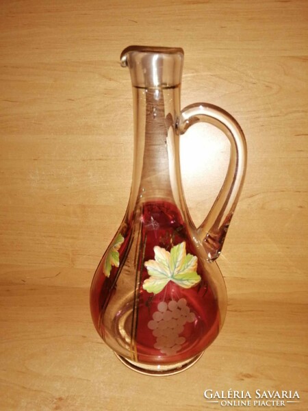 Antique glass wine jug - 27 cm (27/d)