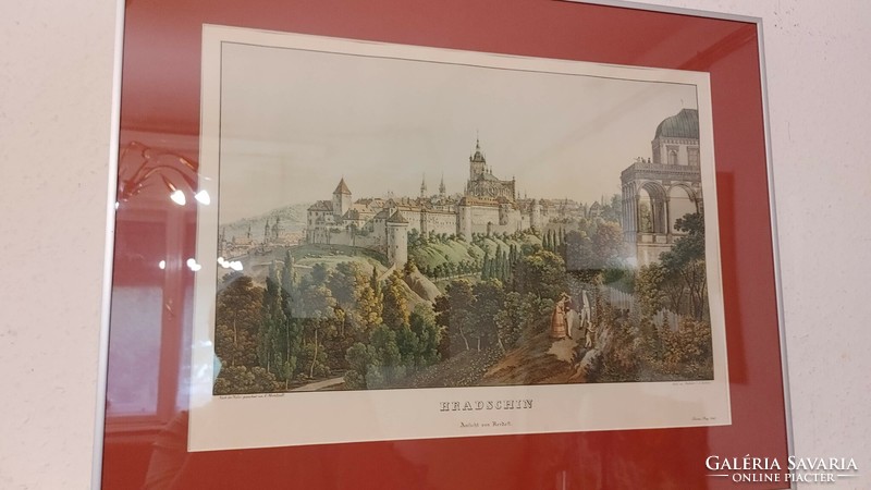 Prague Castle lithograph