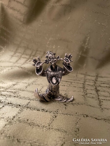 Silver miniature clown