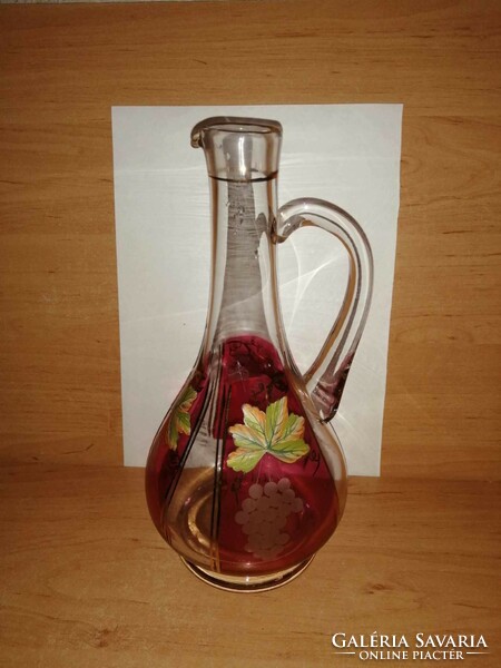 Antik üveg boros kancsó - 27 cm (27/d)
