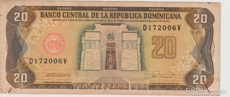 Dominica 20 pesos 1990 rare