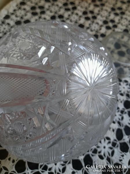 Beautiful spherical crystal vase