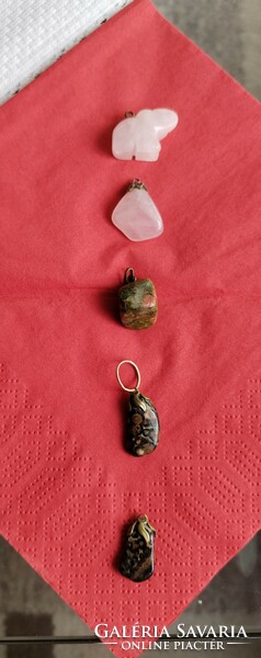 5 mineral pendants (400 pcs)