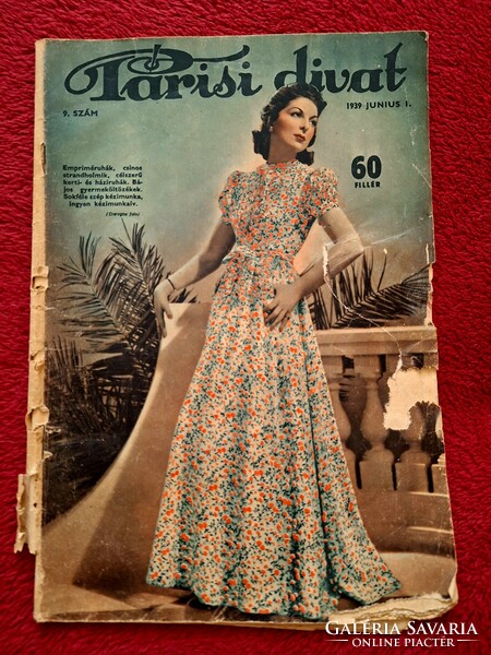 Paris fashion, fashion magazine, newspaper 1939. June 1