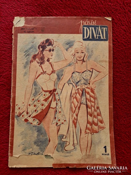 Paris fashion, fashion magazine, newspaper 1944. July 1