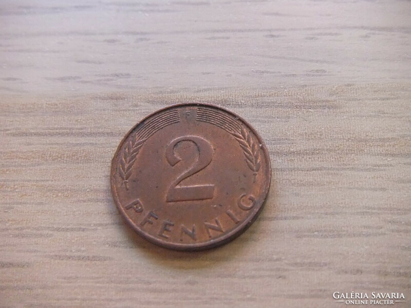 2   Pfennig   1990   (  F  )  Németország