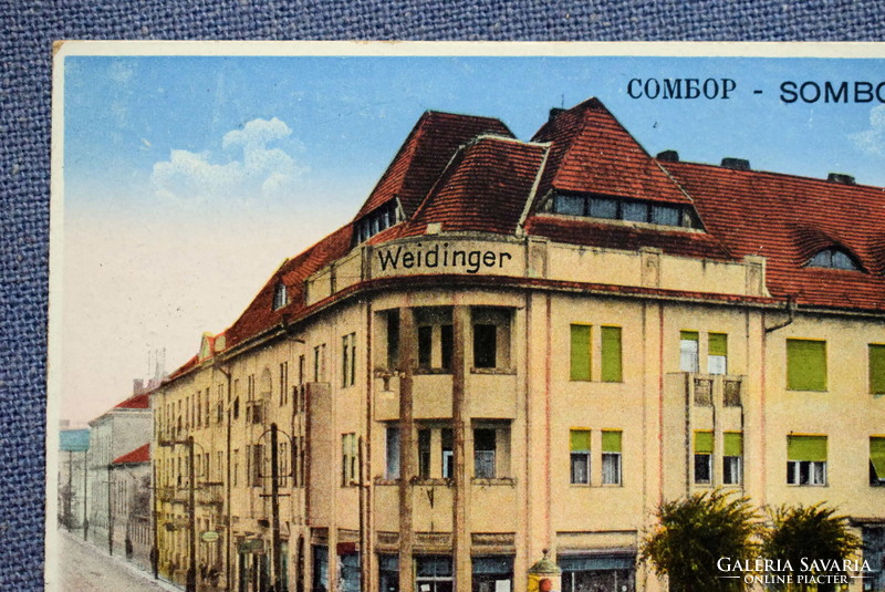 Sombor - Weidinger palota    Zombor visszatért ! pecséttel  1941