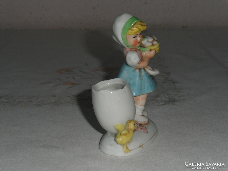Antique, old Easter porcelain figurine, nipple