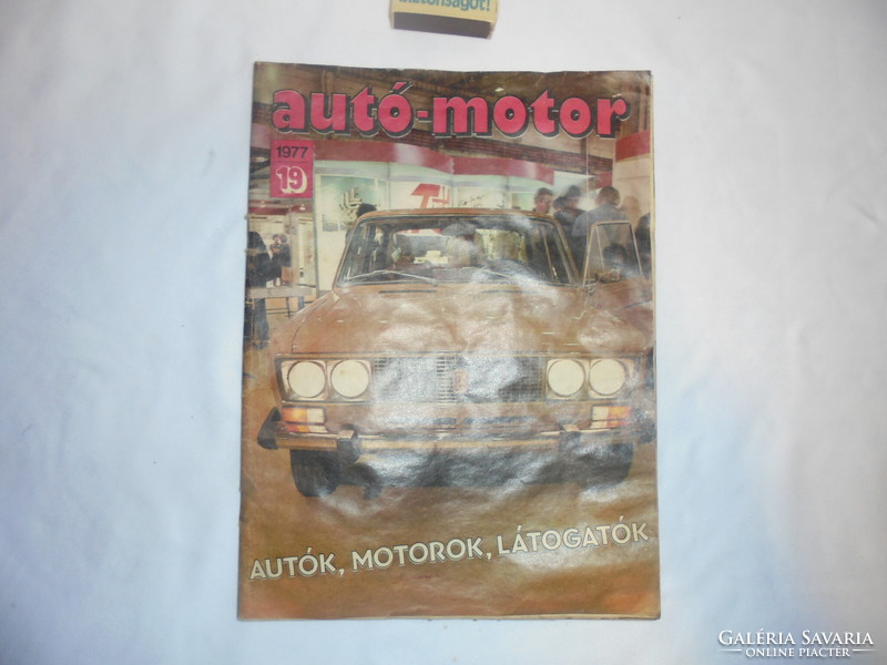 Autó-motor magazin - 1977 - régi újság - akár születésnapra