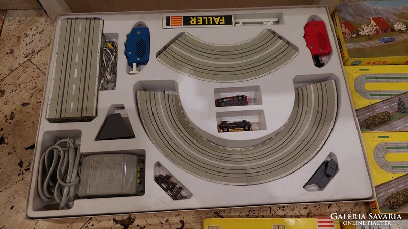 Faller 3902 auto motor sport racing car set and many track accessories