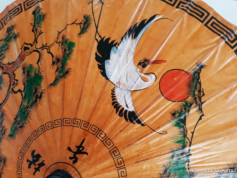 Régi Kínai Festett Napernyő,Esernyő