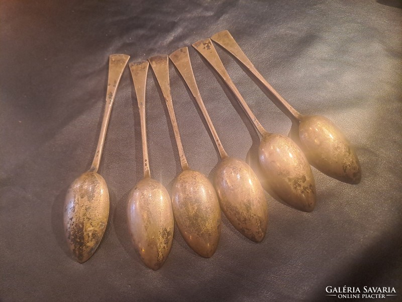 Silver teaspoons 6 in one English style