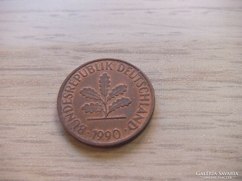 2   Pfennig   1990   (  F  )  Németország