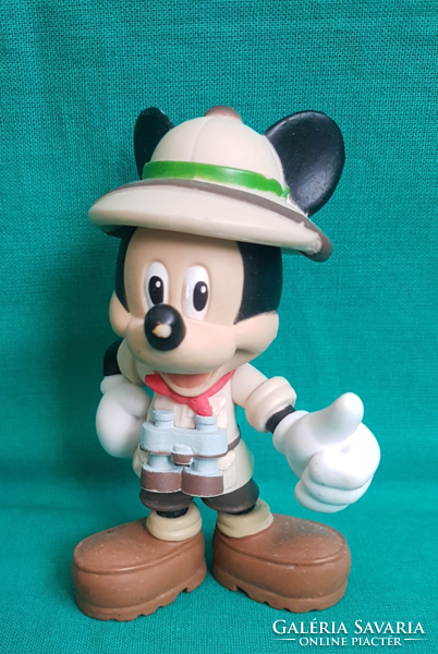 Disney mickey mouse - safari - mickey mouse the explorer pvc figure - marked - size: 8.5cm.