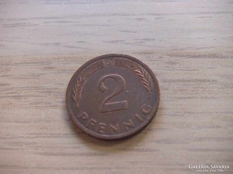 2   Pfennig   1963   (  D  )  Németország