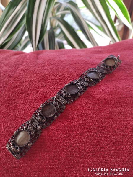 Vintage bronze bracelet, gold jewelry