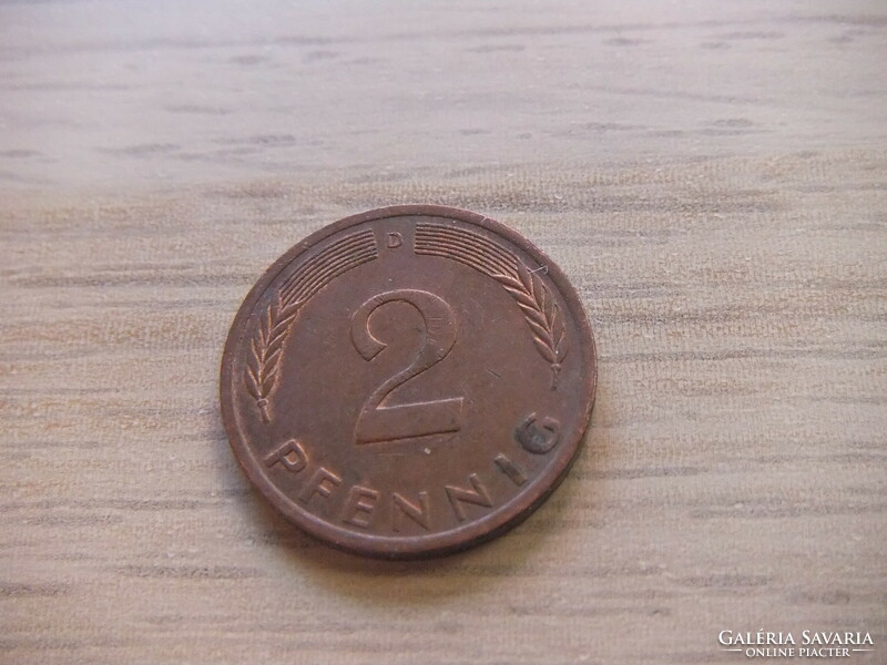 2   Pfennig   1974   (  D  )  Németország