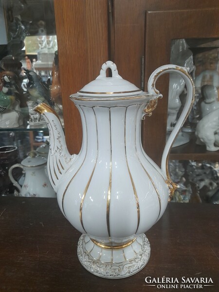 German, Germany Meissen Art Nouveau large tea and coffee jug, pot, spout. 27 Cm.