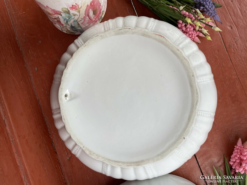 Beautiful large white beaded scones scone bowl, village collector's piece of nostalgia