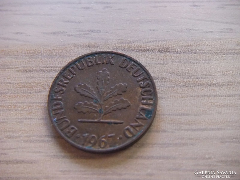 2   Pfennig   1967   (  J  )  Németország