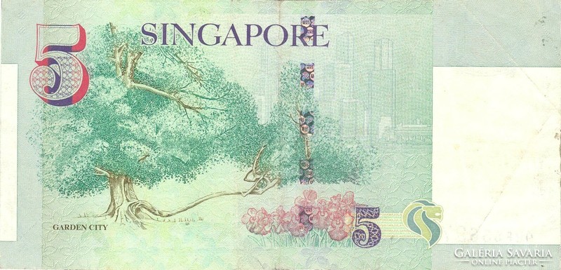 5 dollár 1999 Singapore Szingapúr