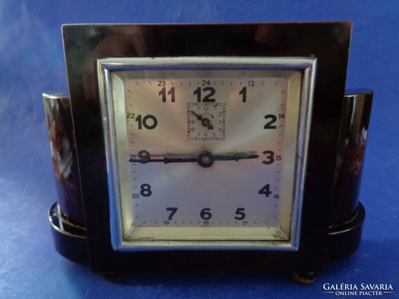 Foreign art deco alarm clock