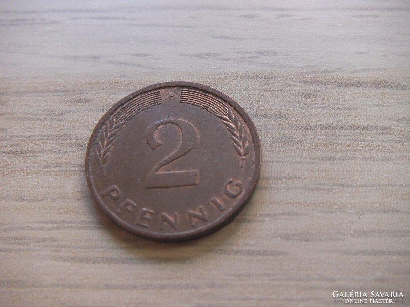 2 Pfennig 1980 ( f ) Germany