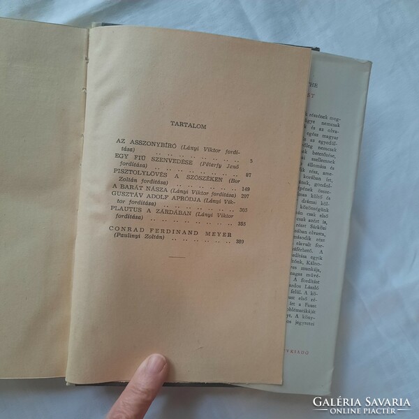 Conrad Ferdinand Meyer: Az asszonybíró és más elbeszélések  Új Magyar Könyvkiadó 1956