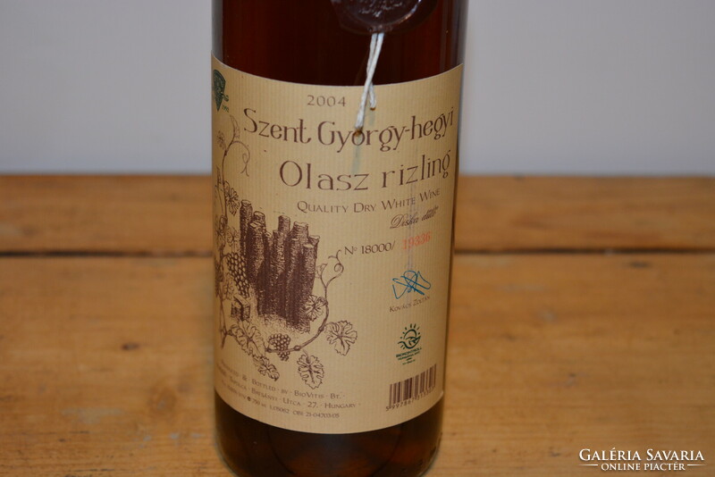 2004 Szent György-Hegy Italian Riesling quality dry fehár wine