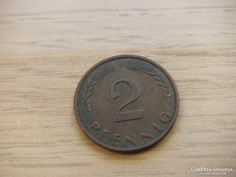 2   Pfennig   1962   (  F  )  Németország