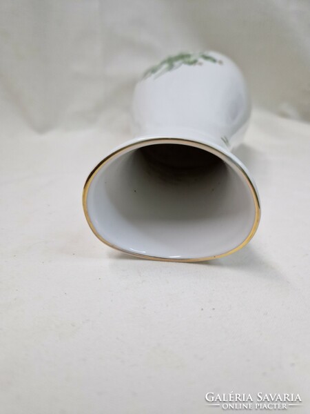 Hollóházi Erika mintás porcelán váza hibátlan állapotban 25 cm.