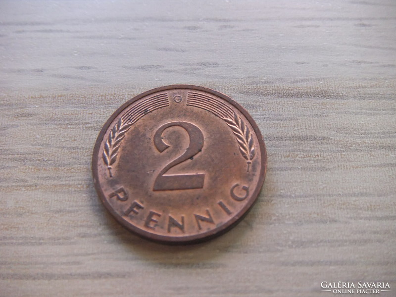 2   Pfennig   1977   (  G  )  Németország