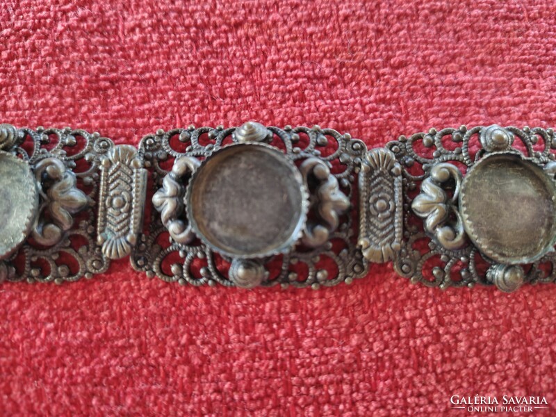 Vintage bronze bracelet, gold jewelry