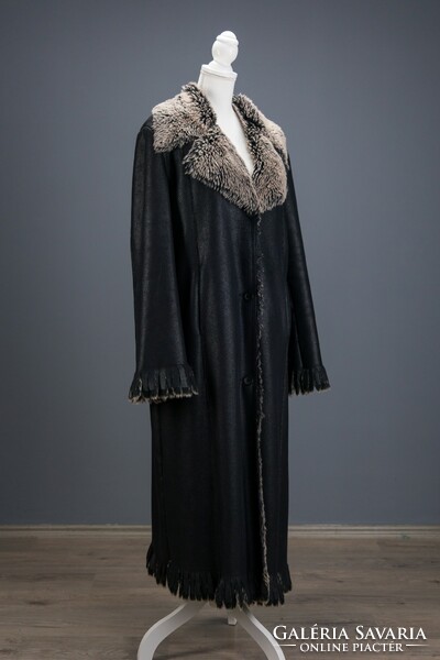 Gérard Pasquier, női, hosszú műirha, téli kabát, 44-es, újszerű.