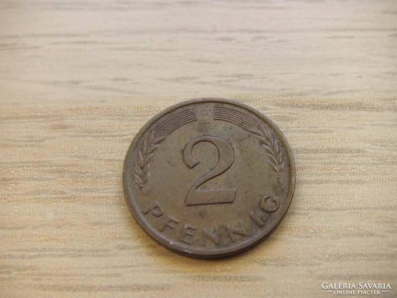 2   Pfennig   1960   (  D  )  Németország